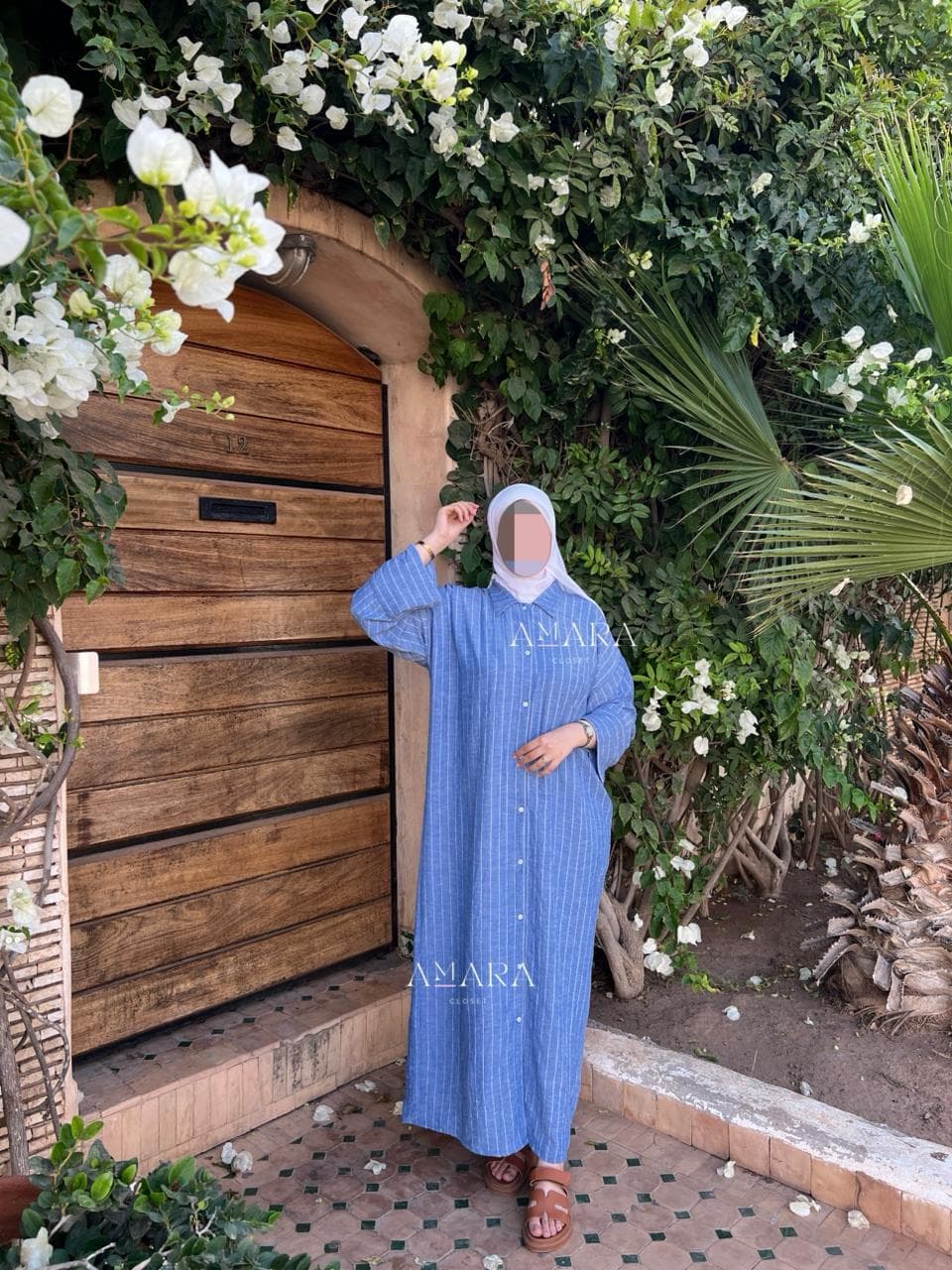 Robe chemise rayé 2