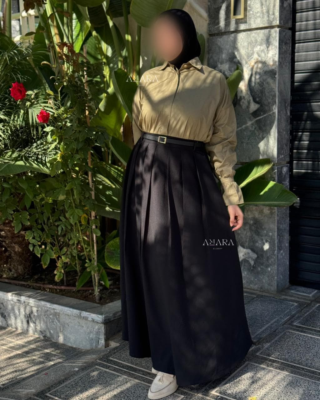 تنورة الشتاء مريحة مع قميص البوبلين لوك مثالي لهذا الموسم 4