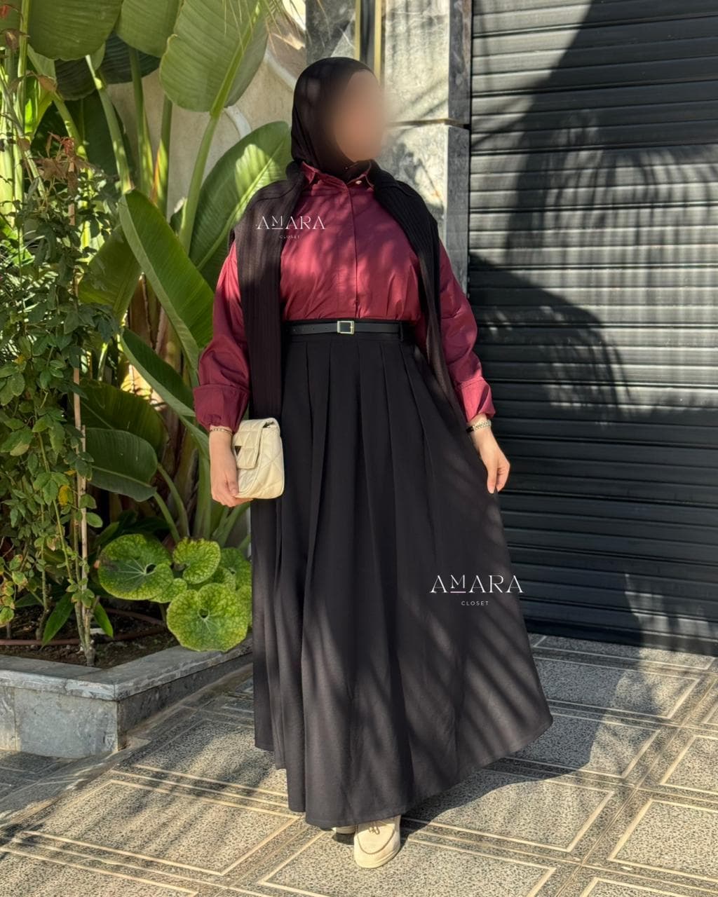 تنورة الشتاء مريحة مع قميص البوبلين لوك مثالي لهذا الموسم 5